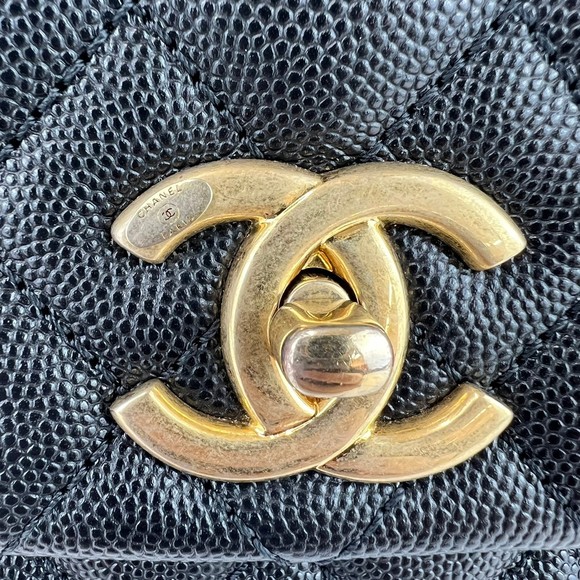 CHANEL Coco Handle Matelasse Chain Shoulder Black - Picture 8 of 16